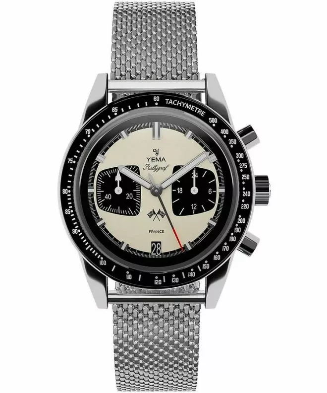 Hodinky pánské Yema Rallygraf Panda Chronograph YMHF1580-BM