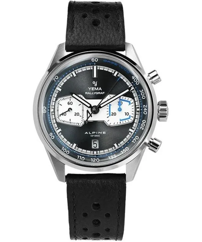 Hodinky pánské Yema Rallygraf Alpine Cup Automatic Chronograph Limited Edition YRAL26ALP-CH-AAS