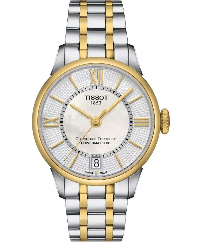 Dámské hodinky Tissot Chemin Des Tourelles Powermatic 80 Lady T099.207.22.118.00 (T0992072211800)