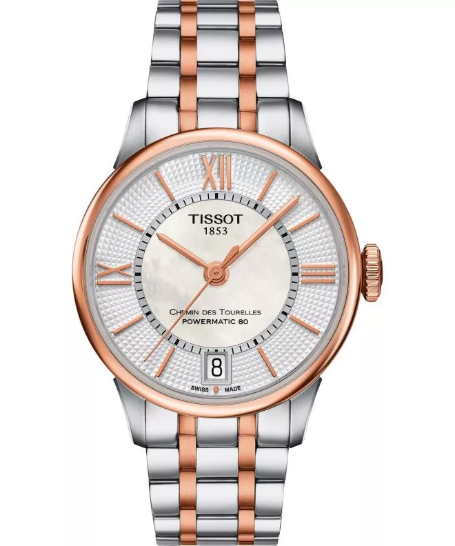 Dámské hodinky Tissot Chemin Des Tourelles Powermatic 80 Lady T099.207.22.118.02 (T0992072211802)
