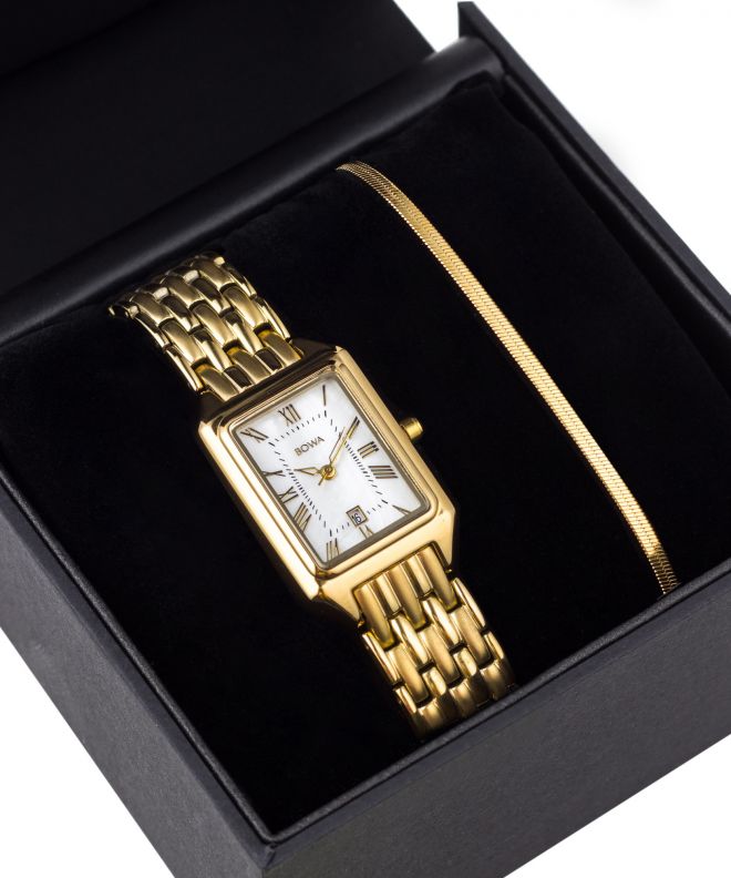Hodinky dámské BOWA Barcelona Pearl Gold Steel 23 Gift Set BC234-154-144S-419-03