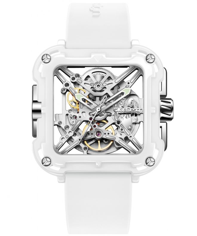 Hodinky Ciga Design X Series Ceramic Skeleton X012-WS02-W5WH