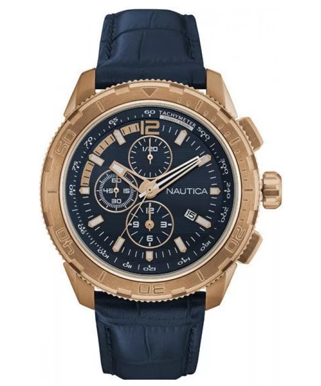 Orologio Nautica Uomo NAPNSS305 Cronografo 47mm Acciaio Riciclato E Silicone Nero - 3