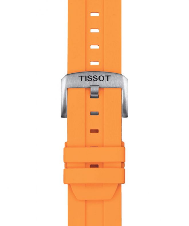 Řemínek Tissot Silicone Orange 22 mm