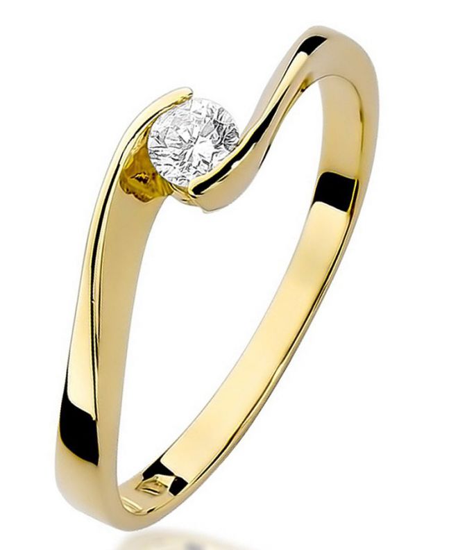 Prsten Bonore - Zlato 585 - Diamant 0,13 Ct