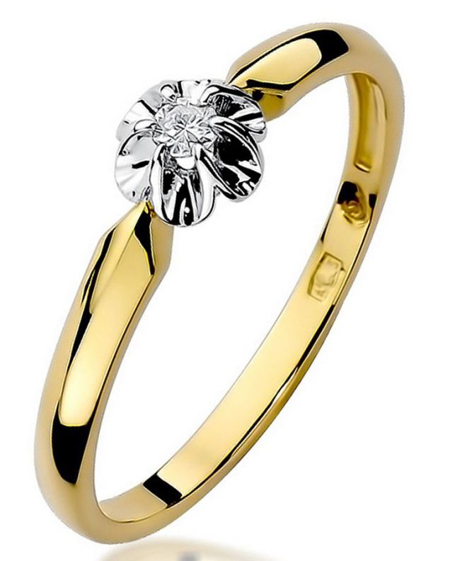 Prsten Bonore - Zlato 585 - Diamant 0,04 Ct
