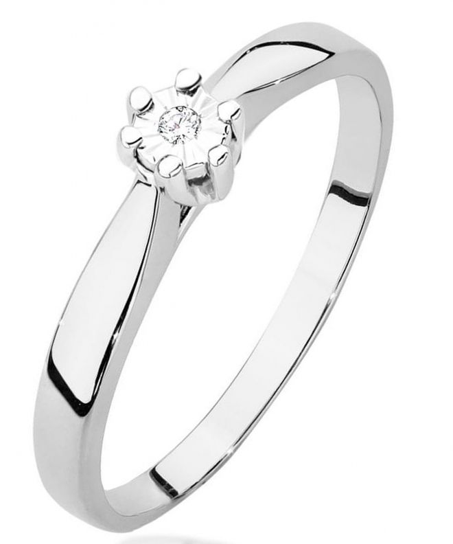 Prsten Bonore - Bílé Zlato 585 - Diamant 0,01 Ct