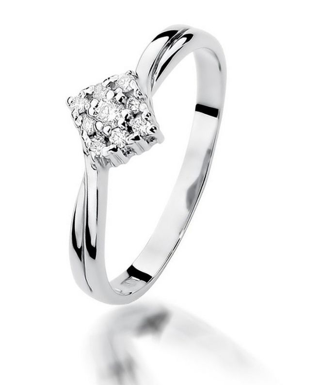 Prsten Bonore - Bílé Zlato 585 - Diamant 0,02 Ct