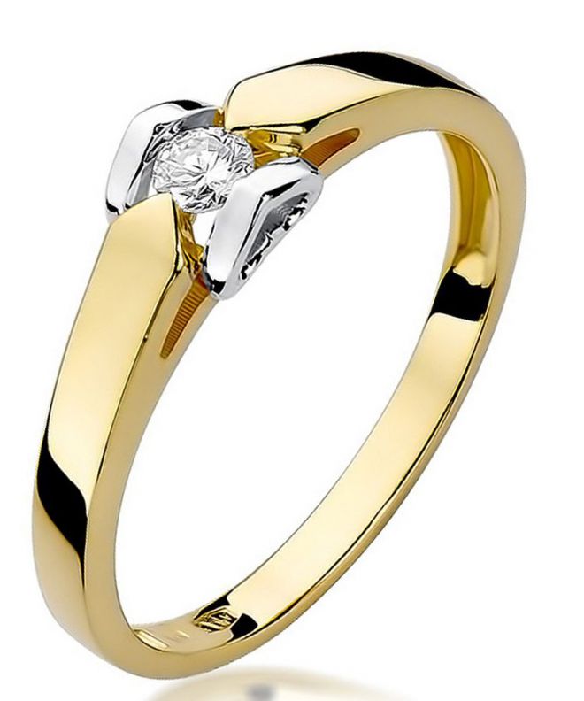 Prsten Bonore - Zlato 585 - Diamant 0,09 Ct