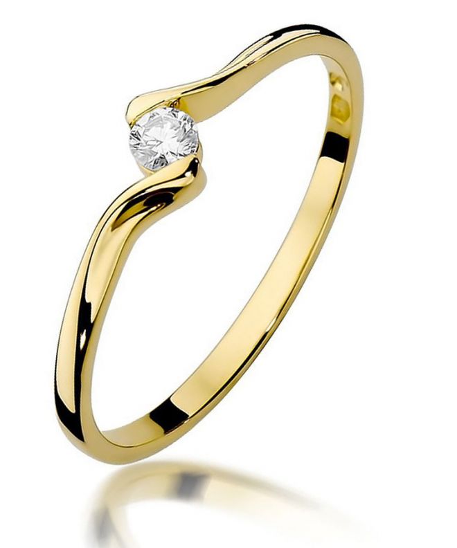 Prsten Bonore - Zlato 585 - Diamant 0,09 Ct
