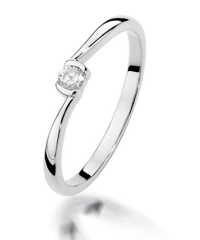 Prsten Bonore - Bílé Zlato 585 - Diamant 0,09 Ct