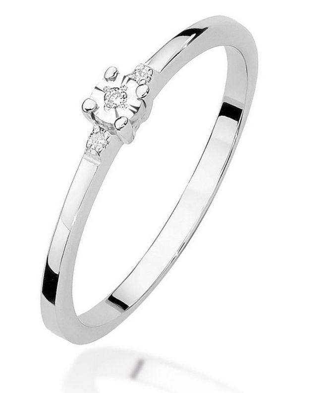 Prsten Bonore - Bílé Zlato 585 - Diamant 0,0086 Ct