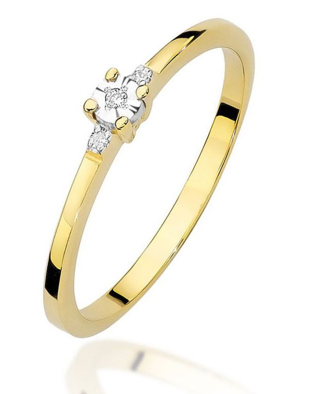 Prsten Bonore - Zlato 585 - Diamant 0,0086 Ct