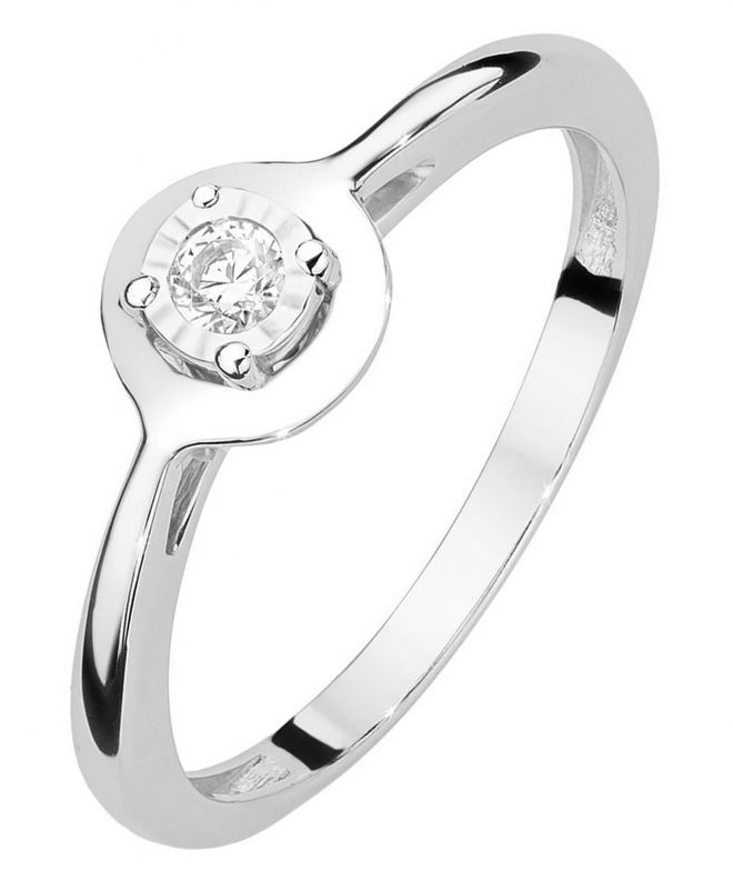 Prsten Bonore - Bílé Zlato 585 - Diamant 0,08 Ct