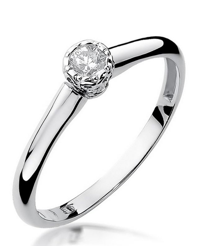 Prsten Bonore - Bílé Zlato 585 - Diamant 0,13 Ct