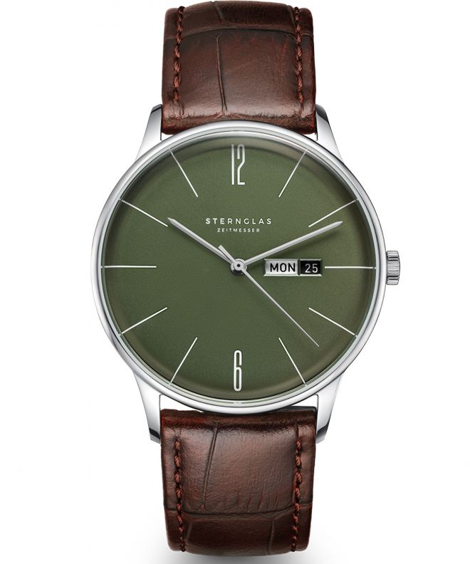 Hodinky Sternglas Berlin Olive Green S01-BE08-HE05
