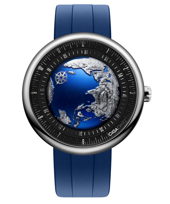 Hodinky Ciga Design U Series Blue Planet II Automatic GPHG 2021 Titanium U033-TU02-W6U