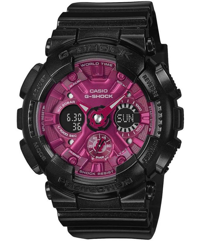 Hodinky dámské Casio G-Shock Black & Red GMA-S120RB-1AER