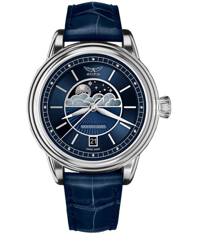 Dámské hodinky Aviator Moonflight V.1.33.0.255.4 V.1.33.0.255.4