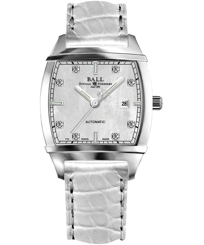 Hodinky dámské Ball Transcendent Pearl Diamond Automatic NL1068D-L3J-WH
