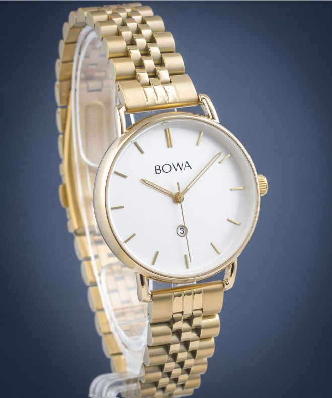 Hodinky BOWA Milan White Gold Steel 34 MI344-24-164S
