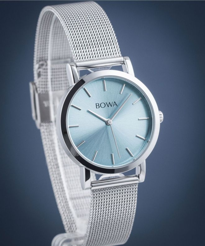 Hodinky BOWA Tokyo Ice-Blue Silver Mesh 33 TO335-95-165M