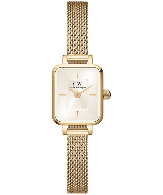 Hodinky dámské Daniel Wellington Quadro Mini Evergold Champagne 15 DW00100656