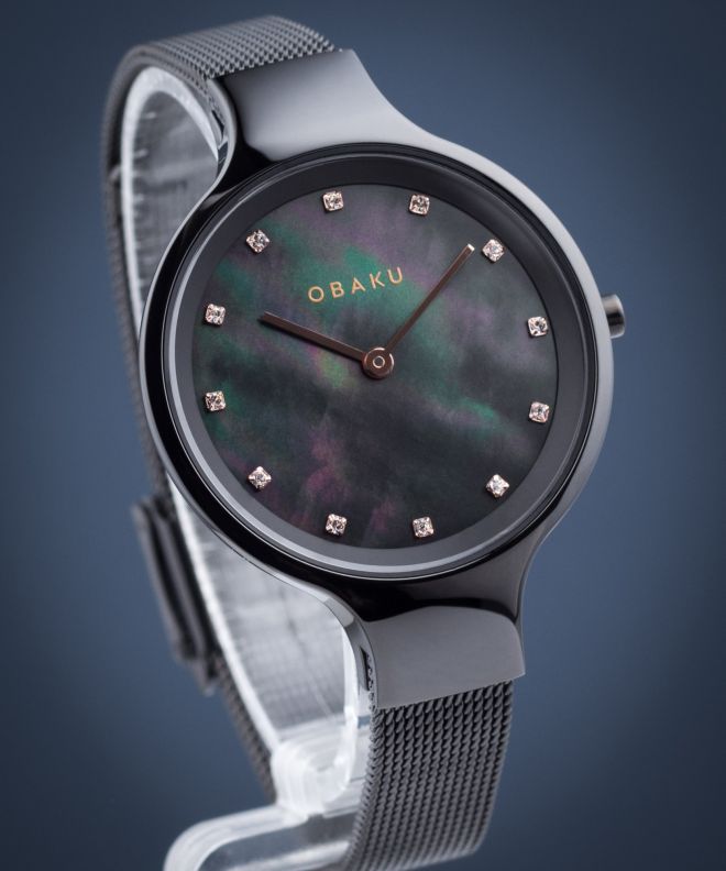 Dámské hodinky Obaku Sky Charcoal V173LXBBMB2