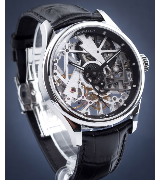 Pánské hodinky Aerowatch Renaissance Skeleton Fir Tree 50981-AA12