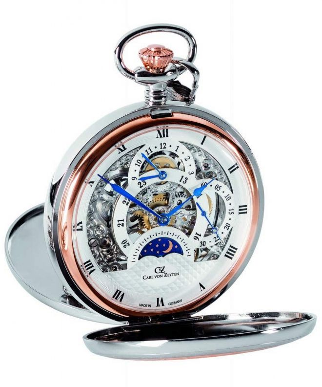 Pánské hodinky Carl von Zeyten Alb Pocket Skeleton Mechanical CVZ0040RSL