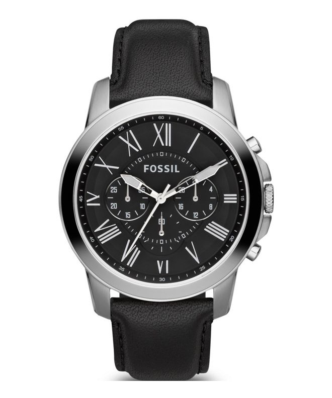 Pánské hodinky Fossil Grant Leather FS4812 FS4812