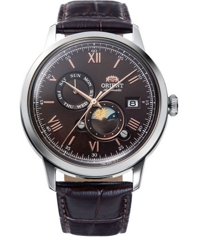 Hodinky pánské Orient Bambino Sun & Moon Automatic RA-AK0804Y30B