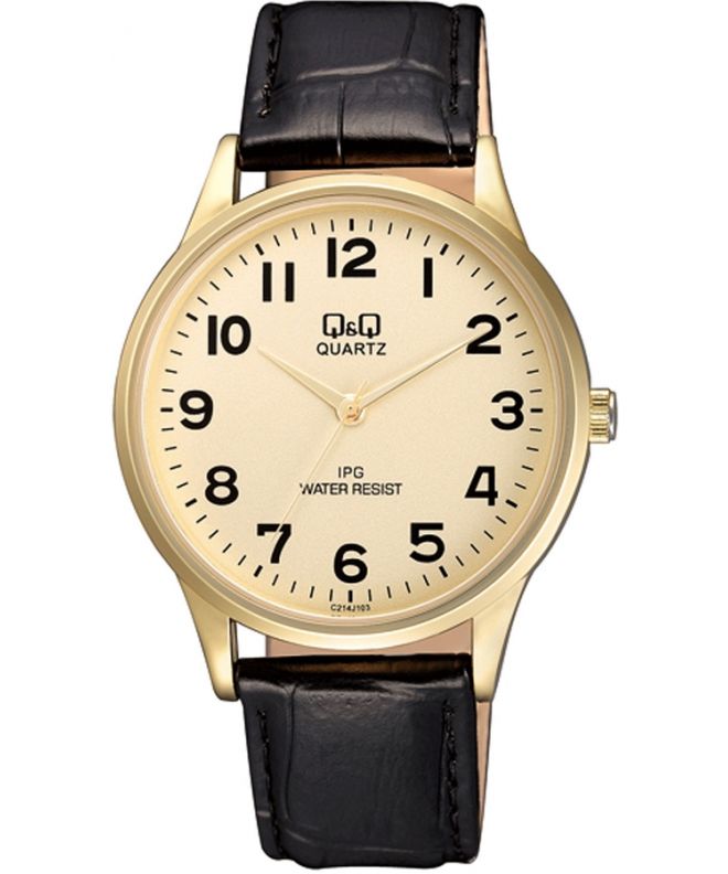 Pánské hodinky Q&Q Leather C214-103