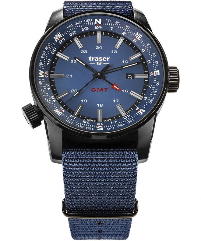 Pánské hodinky Traser P68 Pathfinder GMT Blue TS-109034 TS-109034