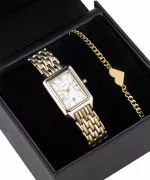 Hodinky dámské BOWA Barcelona White Silver-Gold Steel 23 Gift Set