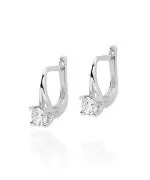 Náušnice Bonore - Bílé Zlato 585 - Diamant 0,2 ct