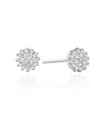 Náušnice Bonore - Bílé Zlato 585 - Diamant