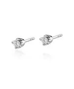 Náušnice Bonore - Bílé Zlato 585 - Diamant 0,1 ct