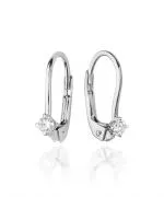 Náušnice Bonore - Bílé Zlato 585 - Diamant 0,03 ct