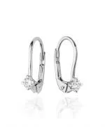 Náušnice Bonore - Bílé Zlato 585 - Diamant 0,07 ct