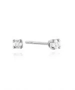 Náušnice Bonore - Bílé Zlato 585 - Diamant 0,01 ct