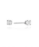 Náušnice Bonore - Bílé Zlato 585 - Diamant 0,03 ct