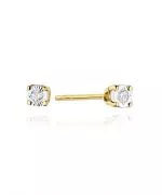 Náušnice Bonore - Zlato 585 - Diamant 0,03 ct