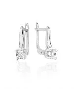 Náušnice Bonore - Bílé Zlato 585 - Diamant 0,03 ct
