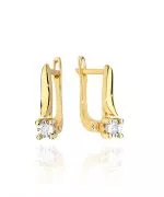 Náušnice Bonore - Zlato 585 - Diamant 0,01 ct