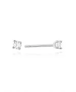 Náušnice Bonore - Bílé Zlato 585 - Diamant 0,04 ct