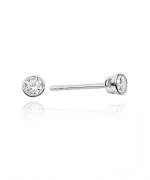 Náušnice Bonore - Bílé Zlato 585 - Diamant 0,1 ct