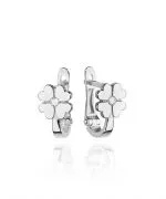 Náušnice Bonore - Bílé Zlato 585 - Diamant 0,03 ct