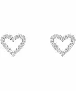 Náušnice Daniel Wellington Mirelle Heart Silver