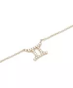 Náhrdelník Daniel Wellington Crystal Zodiac Chain Gold Gemini